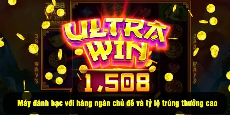 Máy đánh bạc với hàng ngàn chủ đề và tỷ lệ trúng thưởng cao tại King88