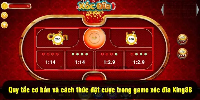 Quy tắc cơ bản và cách thức đặt cược trong game xóc đĩa King88